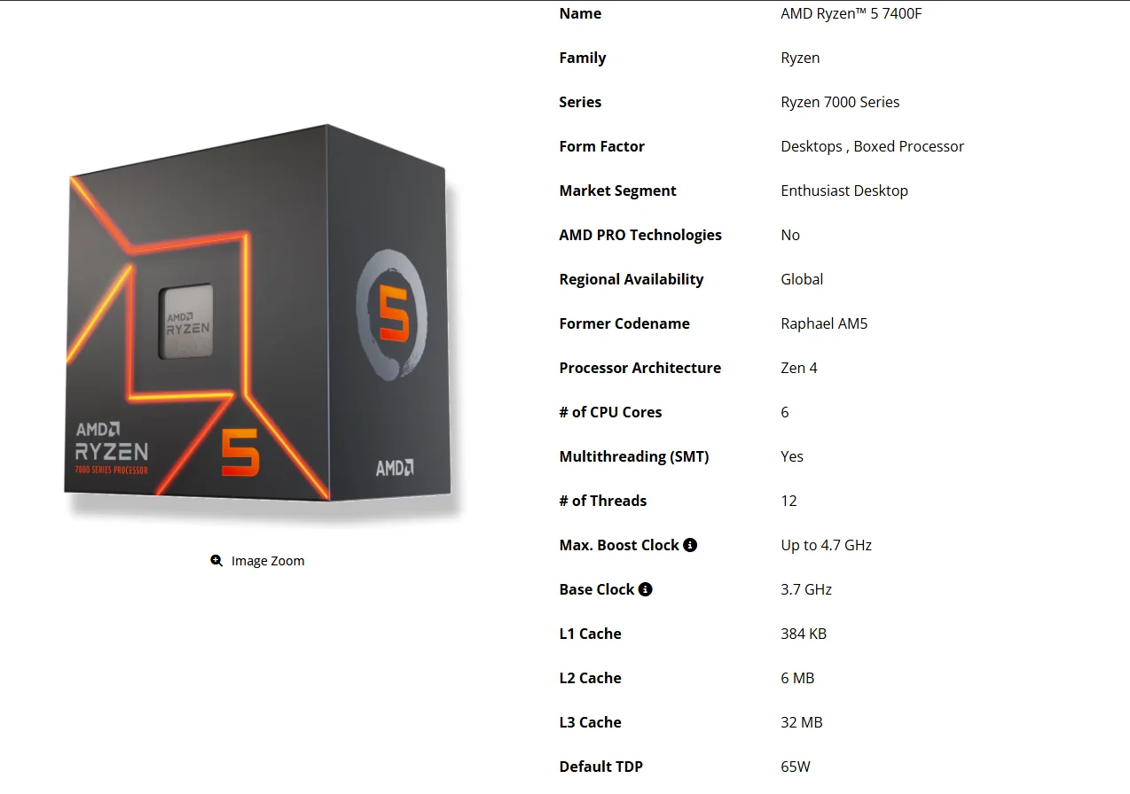 amd-erweitert-ryzen-7000-serie-mit-neuem-ryzen-5-7400-prozessor_img_1 | etalongame.de Ryzen 7400F Spezifikationen