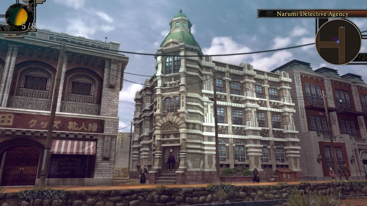 raidou-remastered-the-mystery-of-the-soulless-army-ein-frischer-blick-auf-die-vergangenheit_img_0 | etalongame.de Vor dem Narumi Detective Agency in Raidou Remastered: The Mystery of the Soulless Army