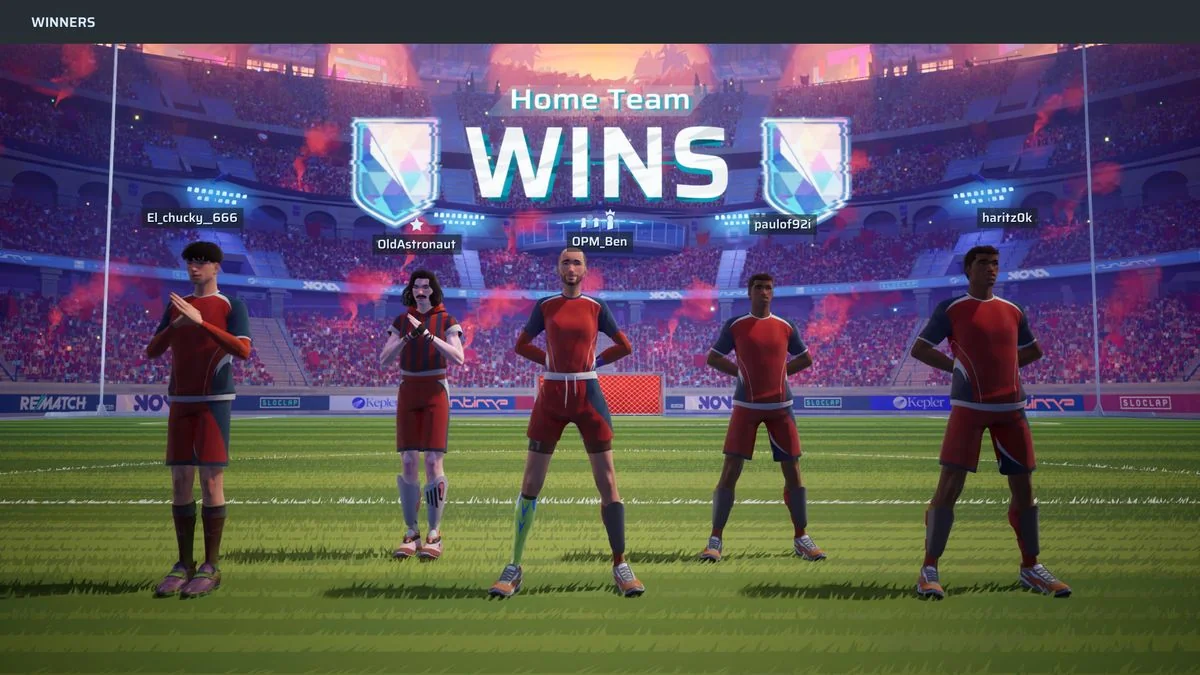 rematch-crossplay-und-kommende-features-im-uberblick_img_2 | etalongame.de Feiern eines Spielererfolgs in Rematch