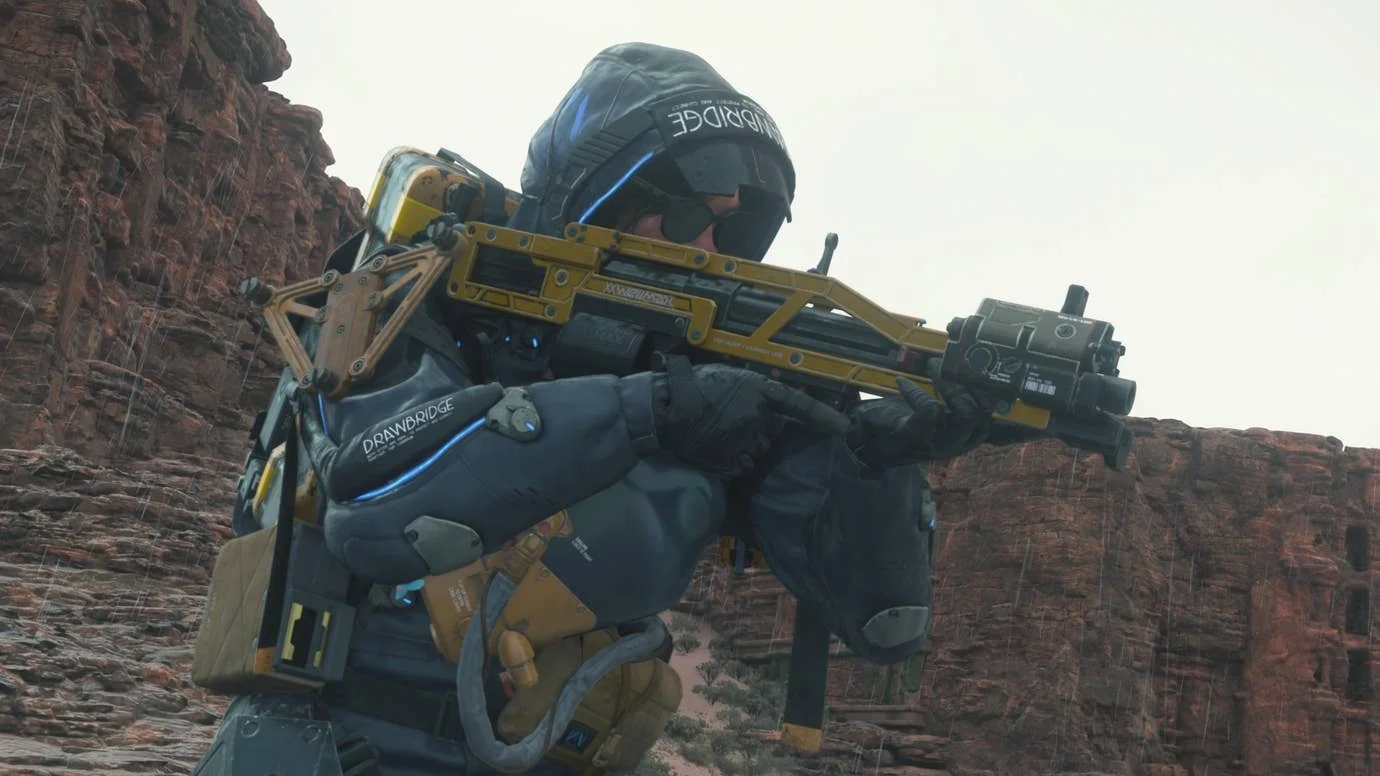 waffen-in-death-stranding-2-liste-und-beschaffung_img_0 | etalongame.de death stranding 2 sam zielt mit schrotflinte