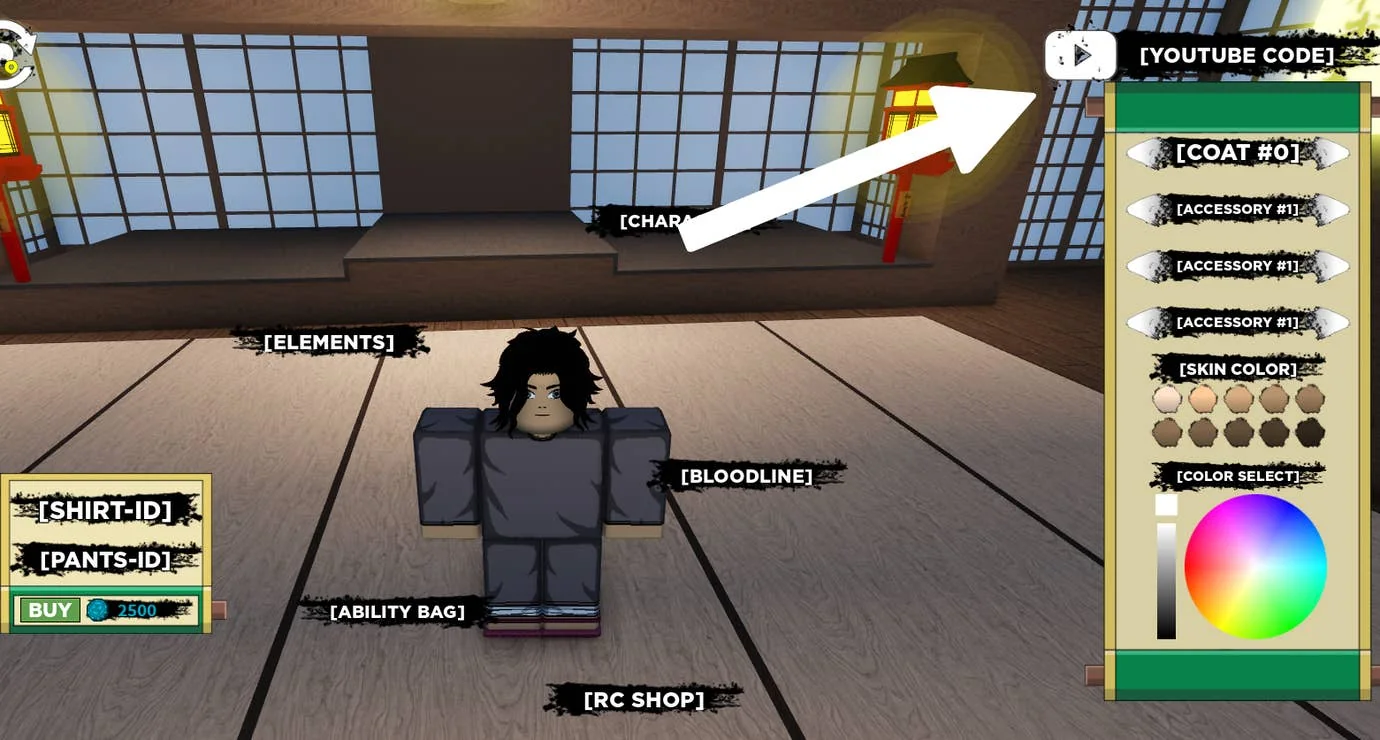 aktuelle-shindo-life-codes-und-updates_img_0 | etalongame.de Einlösefeld im Roblox-Spiel Shindo Life