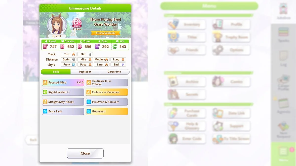 beste-umamusume-pretty-derby-builds-fur-den-rennsieg_img_1 | etalongame.de Umamusume: Pretty Derby Build-Strategien, die die Endwerte eines Pferdemädchens zeigen, das gerade die URA Finale Finals abgeschlossen hat.