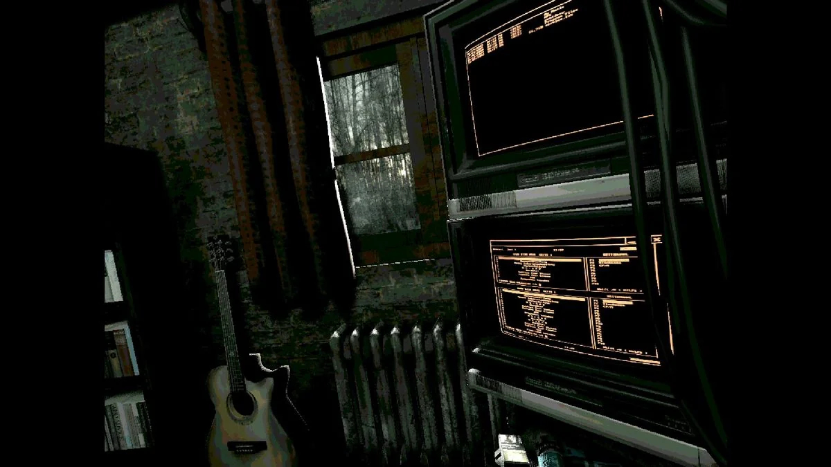 der-erfolg-von-buckshot-roulette-und-die-zukunft-von-mike-klubnika_img_0 | etalongame.de Split Screenshot von Computerterminals mit orangefarbenem Text