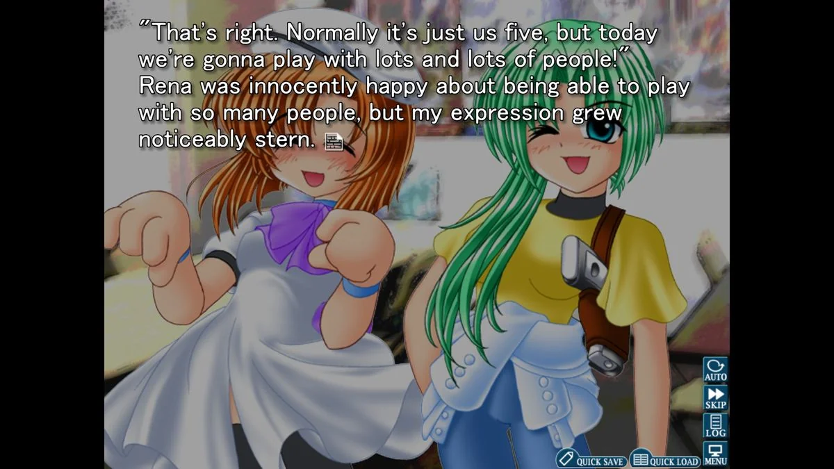 higurashi-when-they-cry-ein-kultklassiker-des-horror-genres_img_0 | etalongame.de Mion, Rena und der Rest des Clubs bereiten sich auf eine Spielesitzung in Higurashi: When They Cry vor