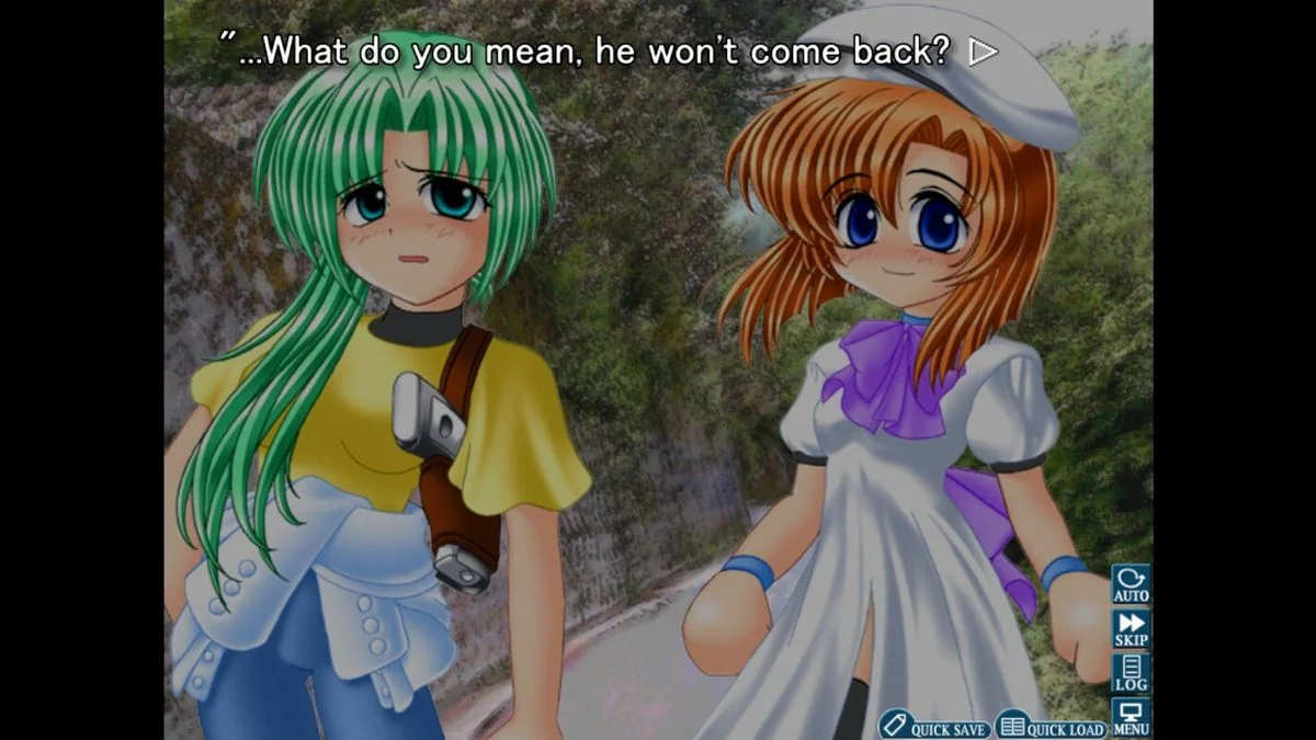 higurashi-when-they-cry-ein-kultklassiker-des-horror-genres_img_5 | etalongame.de Keiichi fragt Mion und Rena, als sie sagen, dass jemand nicht zurückkommen wird, in Higurashi: When They Cry