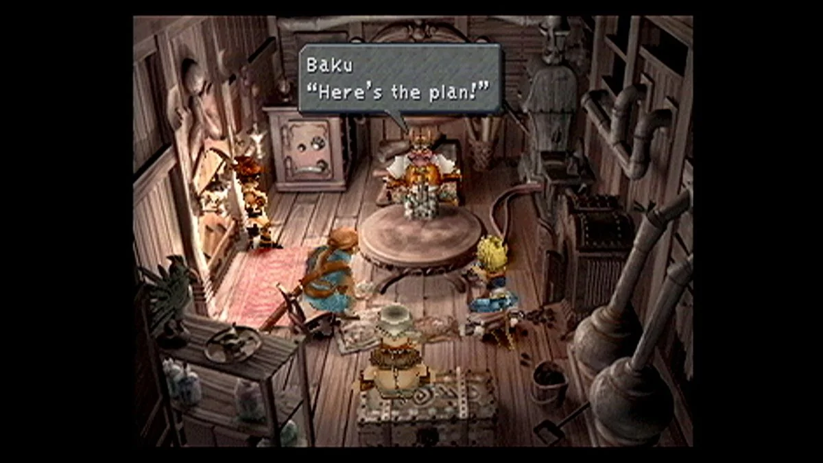 sollte-ein-remake-von-final-fantasy-9-in-betracht-gezogen-werden_img_5 | etalongame.de Baku erklärt Tantalus den Plan in Final Fantasy 9