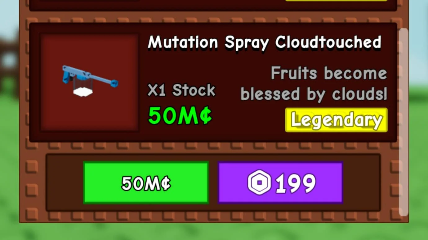 wie-man-die-cloudtouched-mutation-in-grow-a-garden-erhalt_img_0 | etalongame.de einen Garten anbauen, Mutation Spray Cloudtouched, Himmelskaufmann Inventar